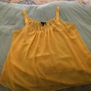 Lane Bryant yellow dressy Tank size 20